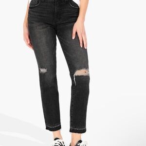 Kut from the Kloth Distressed Skinny Jeans Plus-size Casual Goth Fall